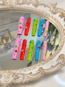 2026 Gothic Charm Finely Crafted Wearable Nails - Valentine's Day Long Square Press-on Fake Nail Set. Handmade Fake Nail Plates (size: L)